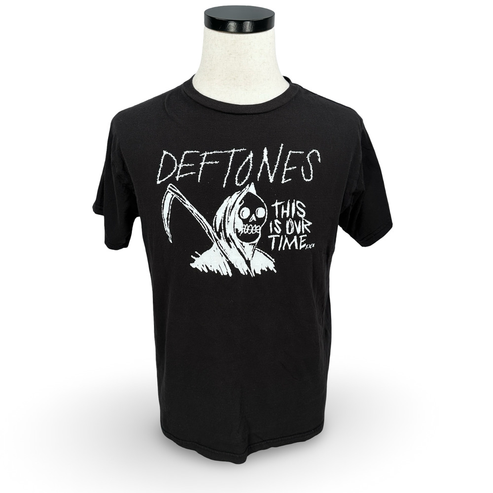 Deftones This Is Our Time Grim Reaper T-Shirt‎ Mens Medium Black Graphic Print